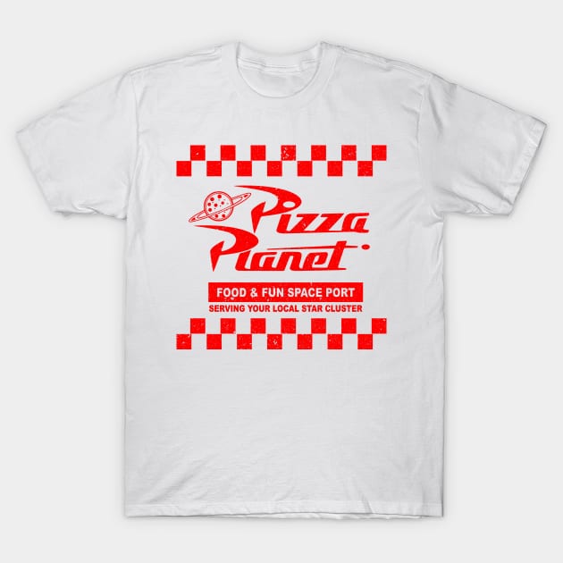 Pizza Planet Lts T-Shirt by Alema Art